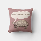 亀おもしろい装飾用クッション（紫） クッション (正面)