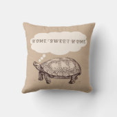 亀おもしろい装飾用クッション（紫） クッション (裏面)