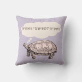 亀おもしろい装飾用クッション（紫） クッション (裏面)