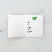 亀お洒落の赤ちゃんシャワー 招待状 (内部)