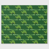 亀がおもしろい好き ラッピングペーパー (フラット)