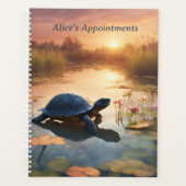亀が優雅に滑る プランナー手帳 (正面)