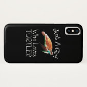 亀が大好きな女の子 Case-Mate iPhoneケース (裏面(横))