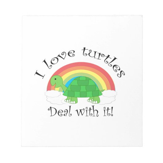 亀が好きだ ノートパッド (正面)