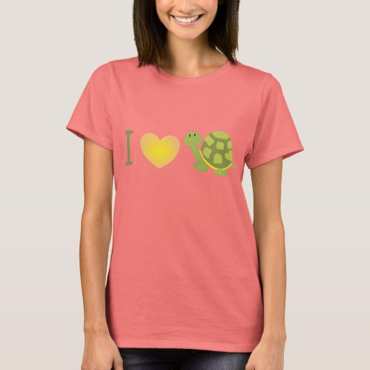 亀が好ポップ・アートのき Tシャツ (正面)