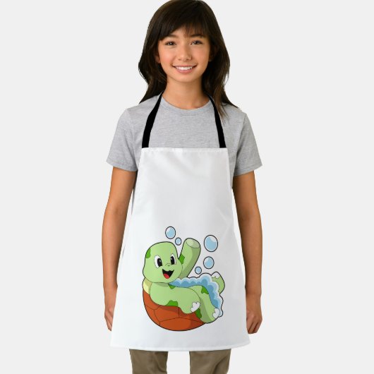 亀が泡を吹く エプロン (インサイチュ)