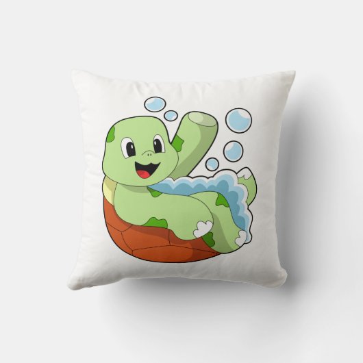 亀が泡を吹く クッション (裏面)