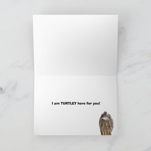 亀が背中に突っ込んだあなたのための勇気付けられる シーズンカード (内部)