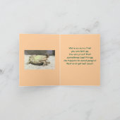 「亀が背中を向けた」よくカードを取る カード (内部)