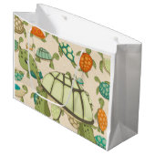 亀が至る所 ラージペーパーバッグ (正面アングル)