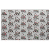 亀が蛇と絡み合った ファブリック (ファットクウォーター)