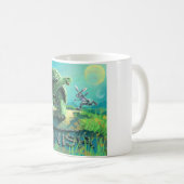 亀とウサギの芸術 コーヒーマグカップ (正面右)