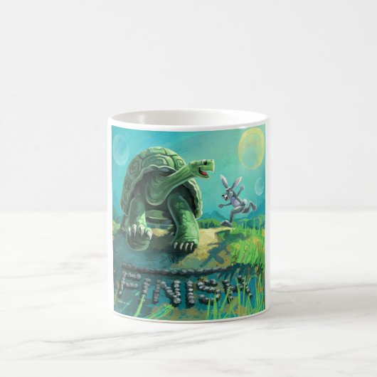 亀とウサギの芸術 コーヒーマグカップ (中央)