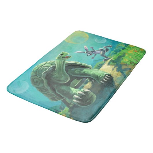 亀とウサギの芸術 バスマット (アングル)