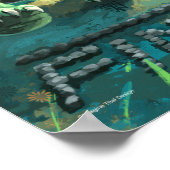 亀とウサギの芸術 ポスター (角)