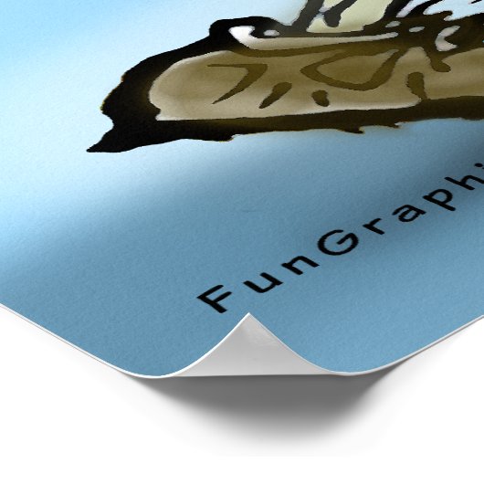 亀とウサギ ポスター (角)