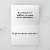 亀とカエルの記念日カード カード (内部)