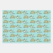 亀とカエル ラッピングペーパーシート (正面)