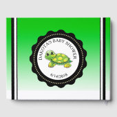 亀とボタンベビーシャワー記念ゲストブック ゲストブック (裏面)