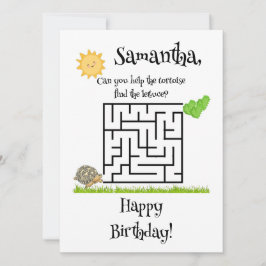 亀とレタス、バースデーメイズカード