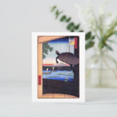 亀と富士山,広重亀と山富士,広重,浮世絵 ポストカード (スタンド正面)