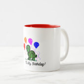 亀と風船 ツートーンマグカップ (正面右)