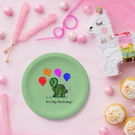 亀と風船 ペーパープレート