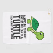 亀になれなけりゃ勝手にしろ ゴルフタオル (横)