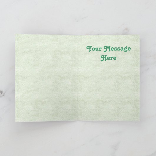 亀のあいさつカード カード (内部)