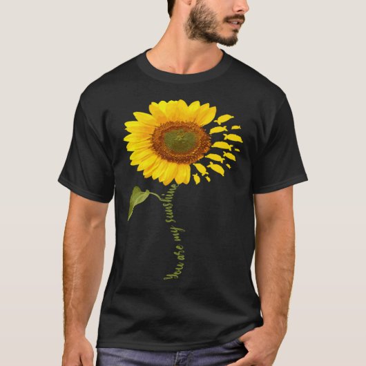 亀のひまわり Tシャツ (正面)