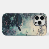 亀のやすらぎの桜 iPhoneケース (裏面横)