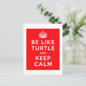 亀のように穏やかな保赤引用文 ポストカード (スタンド正面)