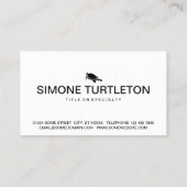 亀のアイコン 名刺 (裏面)