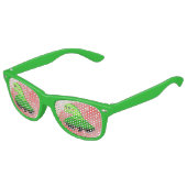 亀のイラストレーション、亀の漫画 キッズサングラス (アングル)