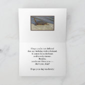 亀のオンロック/ベール付き誕生日カード/カスタマイズ可能 カード (内部)