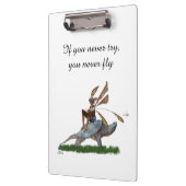 亀のクリップボードに乗った男の子の妖精 クリップボード (左)