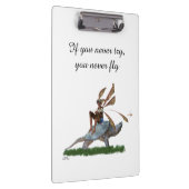 亀のクリップボードに乗った男の子の妖精 クリップボード (右)