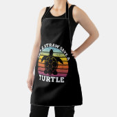 亀のシャツを救わらに飛ばす エプロン (インサイチュ)