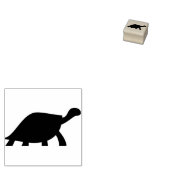亀のシルエットアートスタンプ ラバースタンプ (押印)