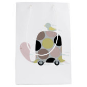 亀のツイッターユーザー ミディアムペーパーバッグ (正面)