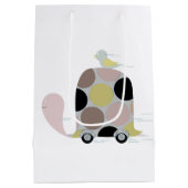 亀のツイッターユーザー ミディアムペーパーバッグ (裏面)