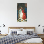 亀のトレーナーのOsman Hamdi Bey キャンバスプリント (インサイチュ (寝室))