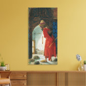 亀のトレーナーのOsman Hamdi Bey キャンバスプリント (インサイチュ (リビング))