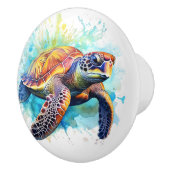 亀のビーチ航海の引き出しノブ セラミックノブ (右)