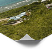 亀のビーチ、東南アジア半島、セントクリストファー ポスター (角)