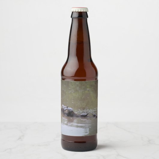 亀のボトルラベル ビールラベル (正面)
