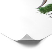 亀のポスターに乗る男の子の妖精 ポスター (角)