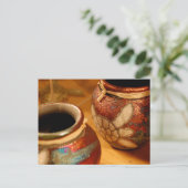 『亀のポット』はがき ポストカード (スタンド正面)