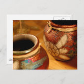 『亀のポット』はがき ポストカード (正面/裏面)