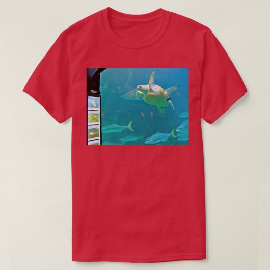 亀のポーズの指示 Tシャツ (デザイン正面)